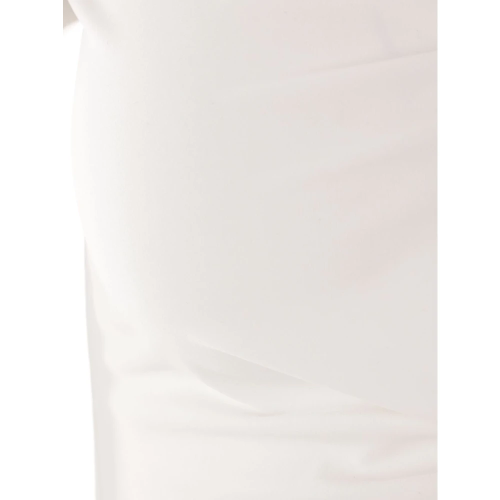 Christopher Esber Witte Cropped Top met Voorste Knoop White Dames