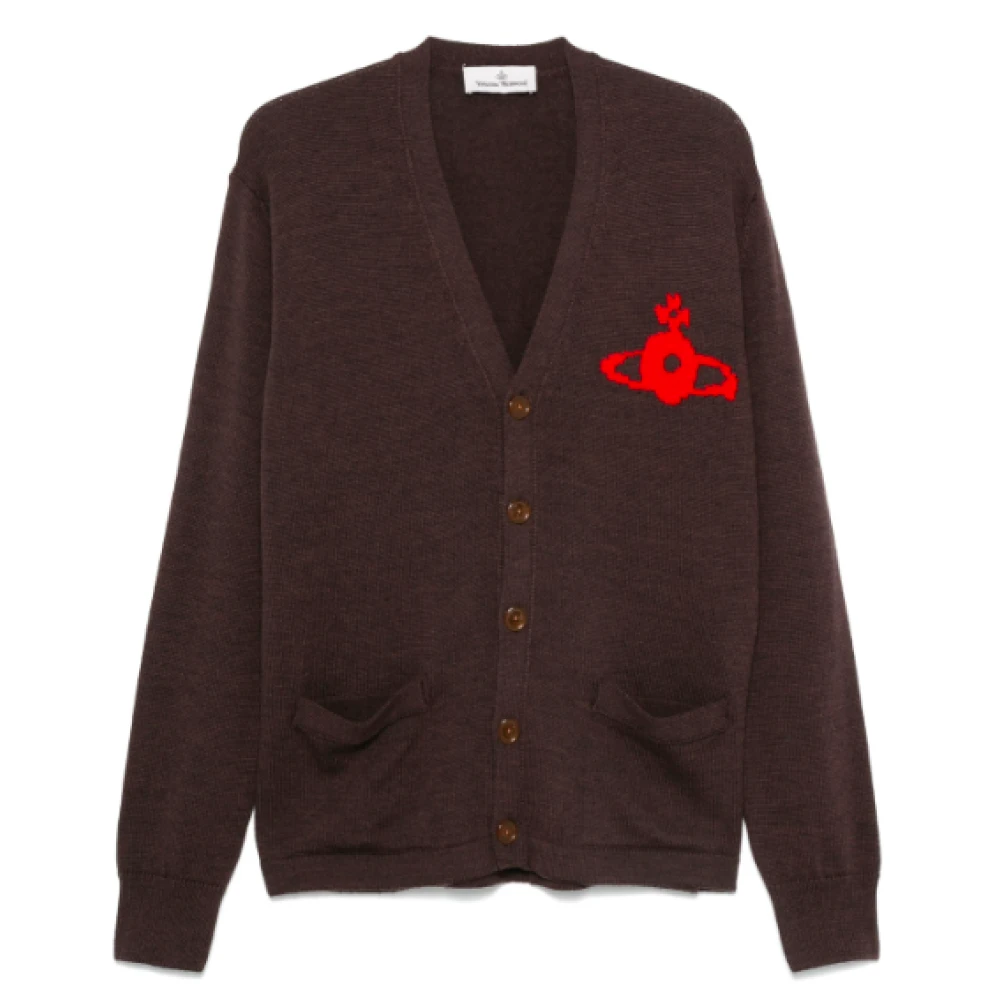 Vivienne Westwood Bruine Cardigan Trui Stijlvolle Mode Brown Heren