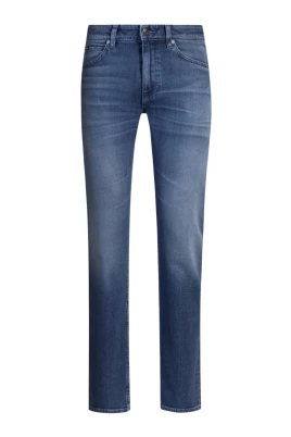 Slim Fit Mörkblå Jeans