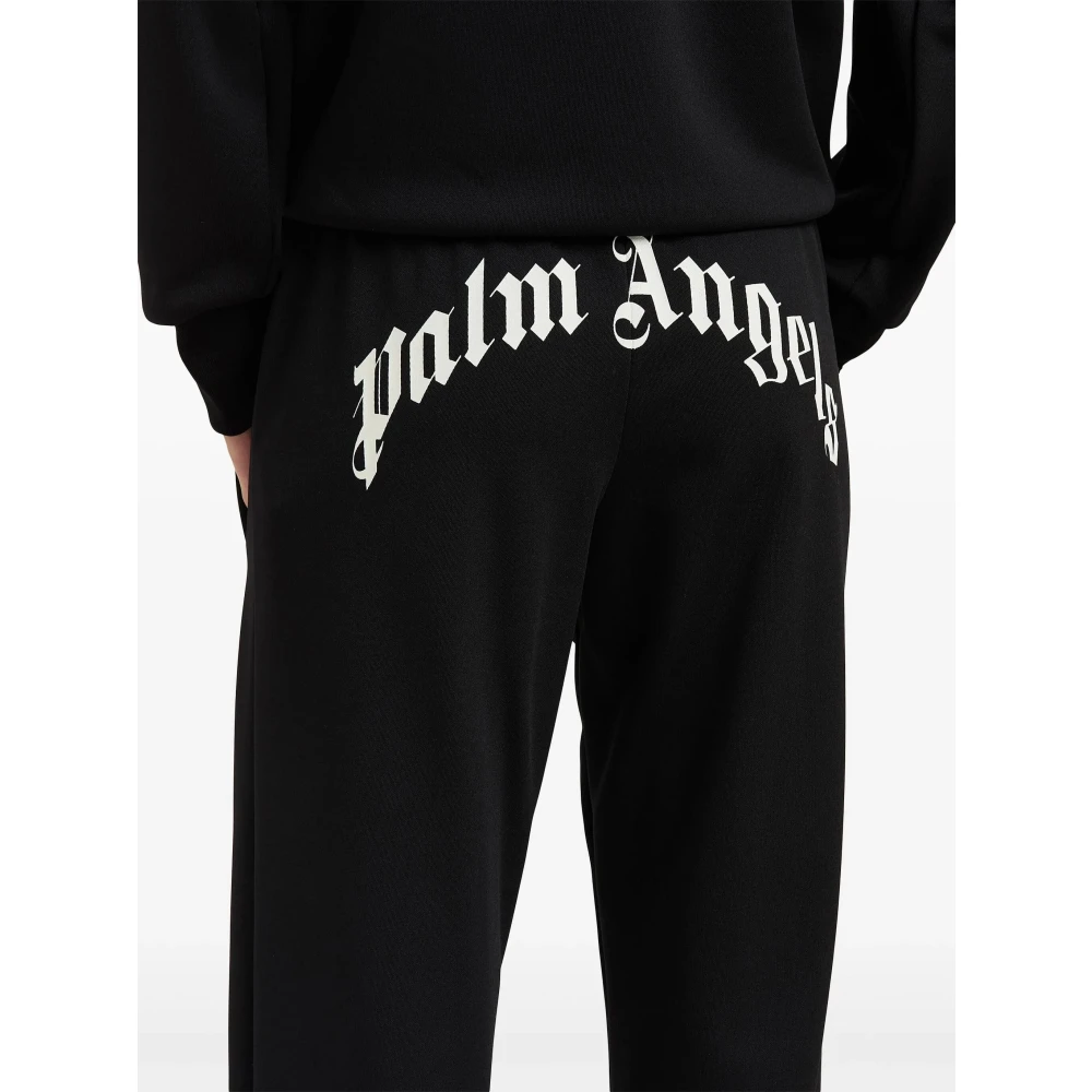 Palm Angels Gebogen Logo Trainingsbroek Black Dames