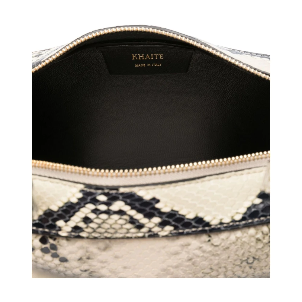 Khaite Slangenprint Leren Tote Tas Beige Dames