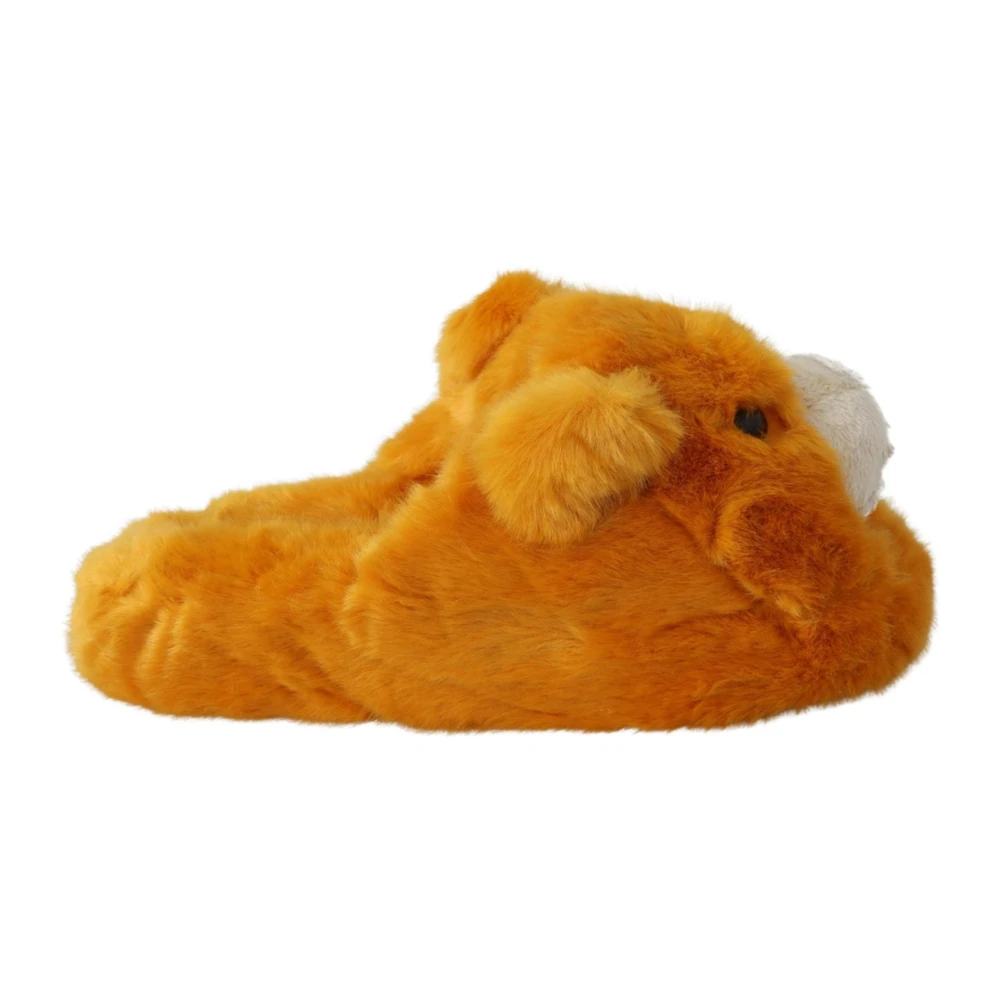 Dolce & Gabbana Men's Yellow Lion Logo Loafers Shoes