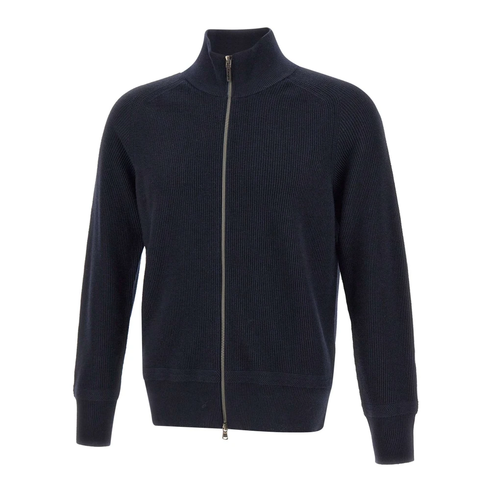 Kangra Heren Merinowol Trui Blauw Blue Heren