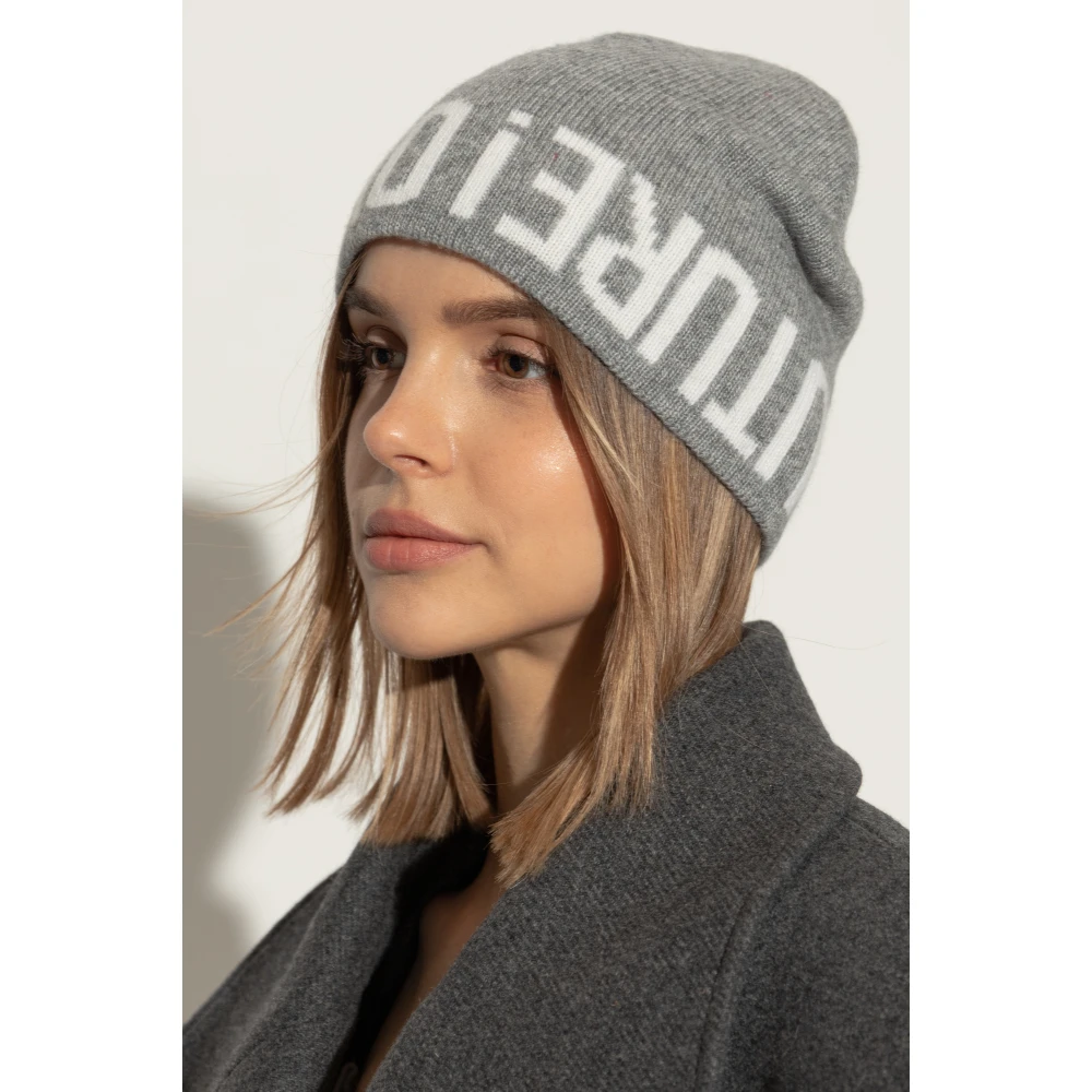 Moschino Pet met logo Gray Unisex