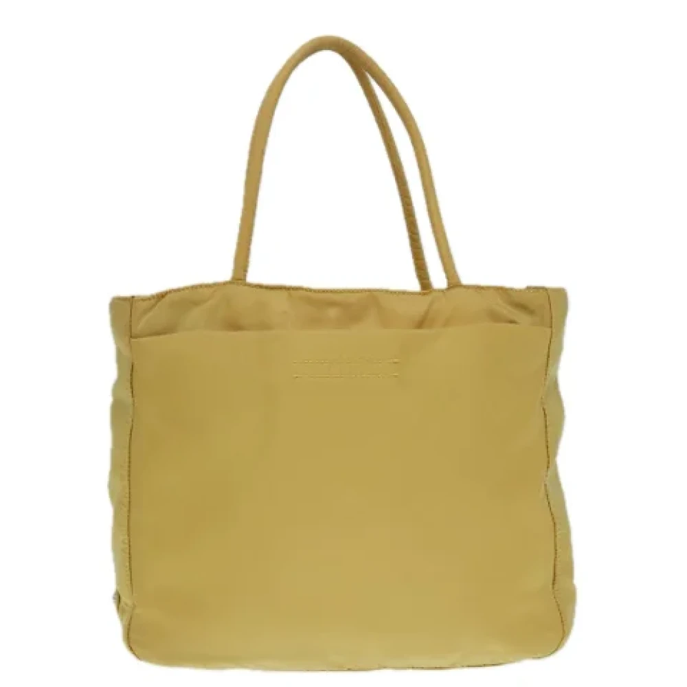 Prada Vintage Pre-owned Fabric prada-bags Yellow Dames