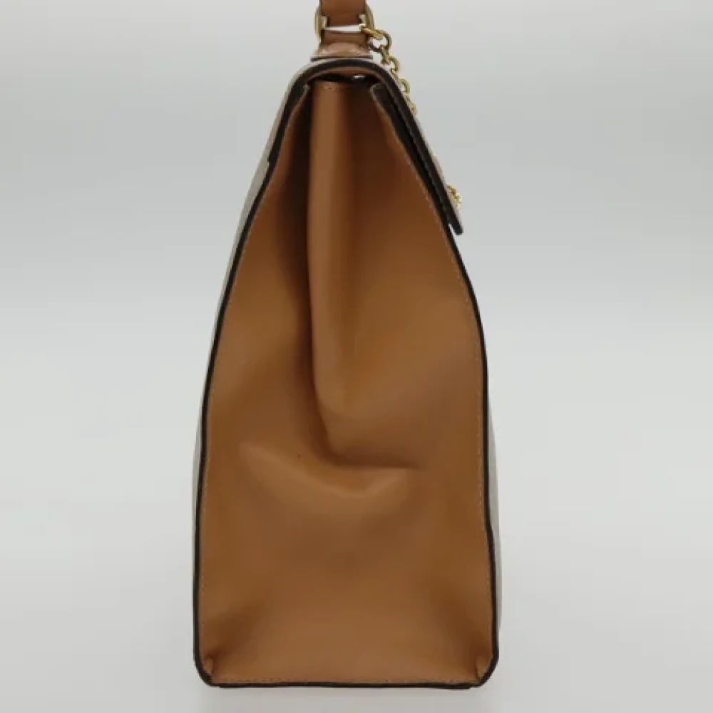 Celine Vintage Pre-owned Canvas handbags Beige Dames