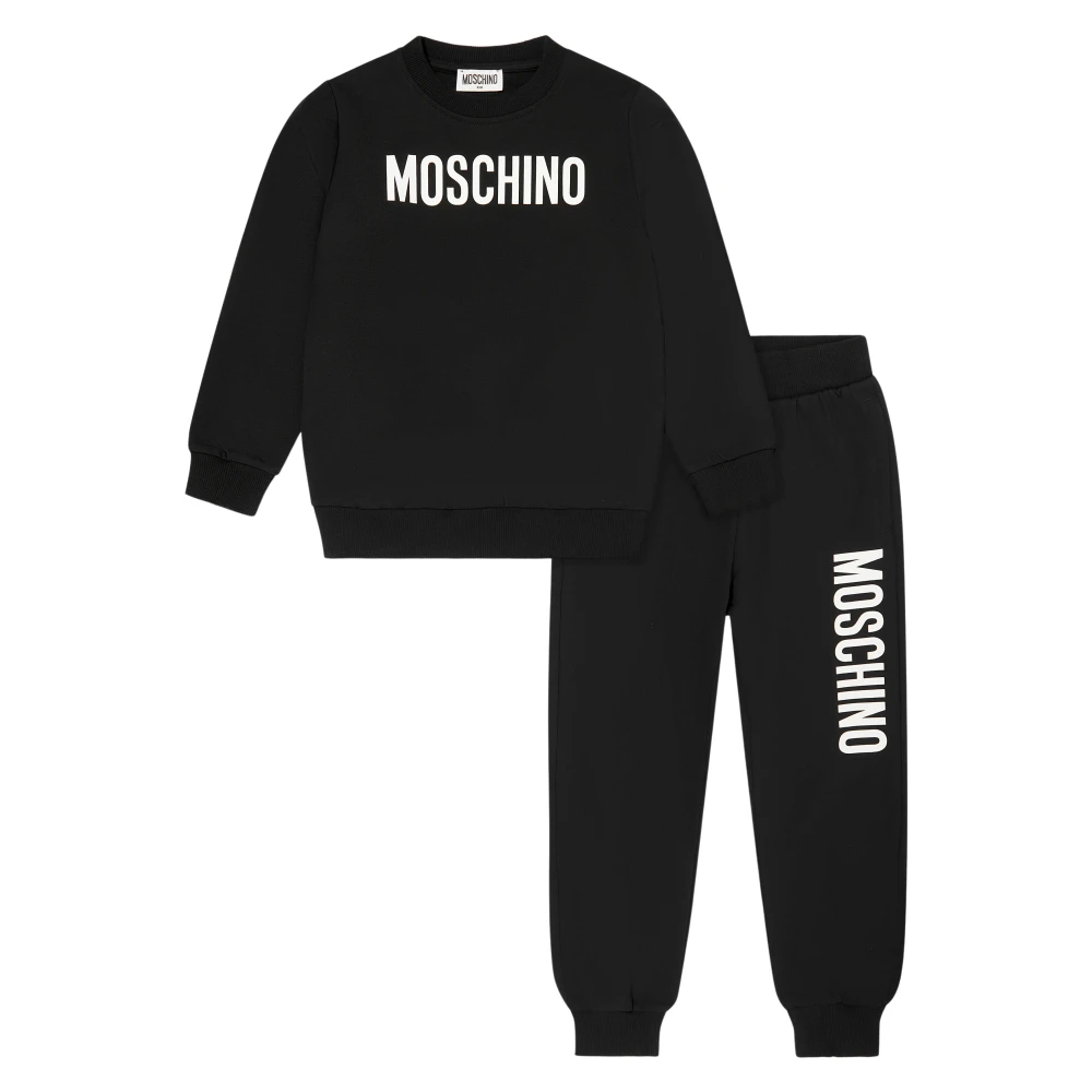 Moschino Unisex Kids Black Kids Logo Tracksuit In