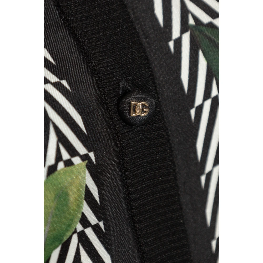 Dolce & Gabbana Vest met bloemenpatroon Black Dames