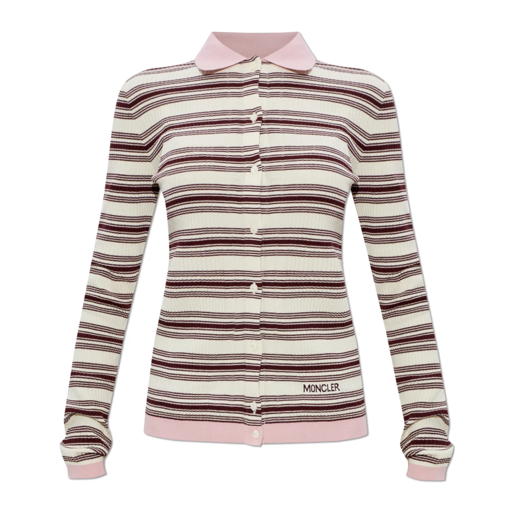 Moncler - Logo Cardigan - Knitwear - Damen - Beige - L - Bild 3