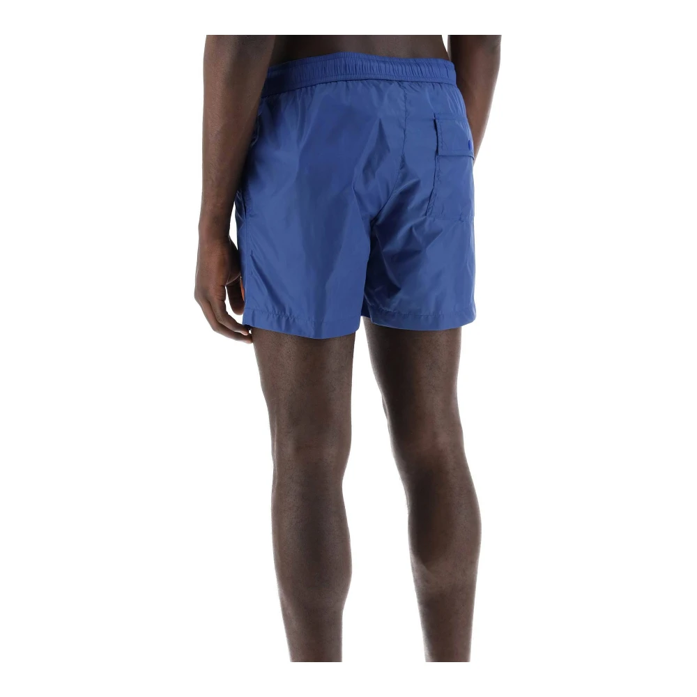 Moncler Nylon Beachwear Bermuda Shorts Vrouwen Blue Heren