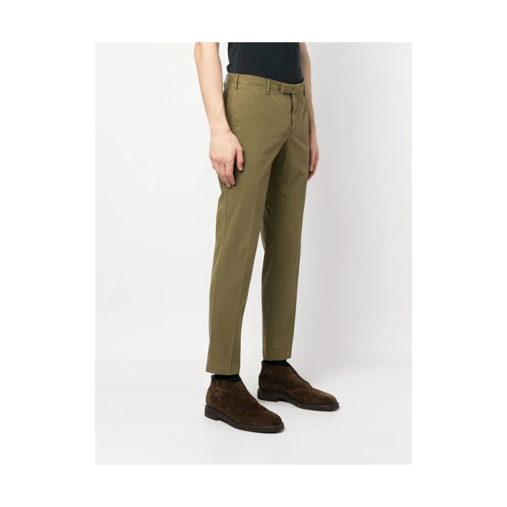 Pt01 Slim-fit Trousers Green Heren