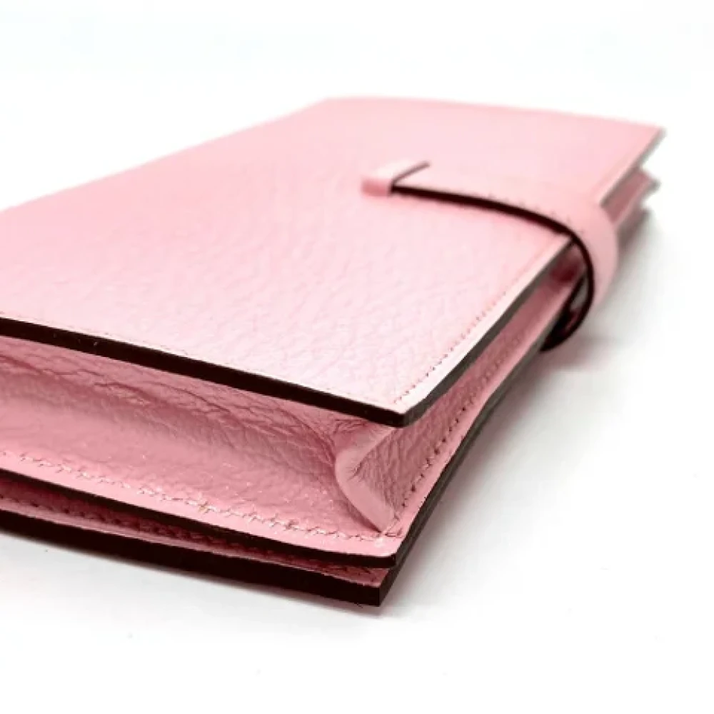 Hermès Vintage Pre-owned Leather wallets Pink Dames