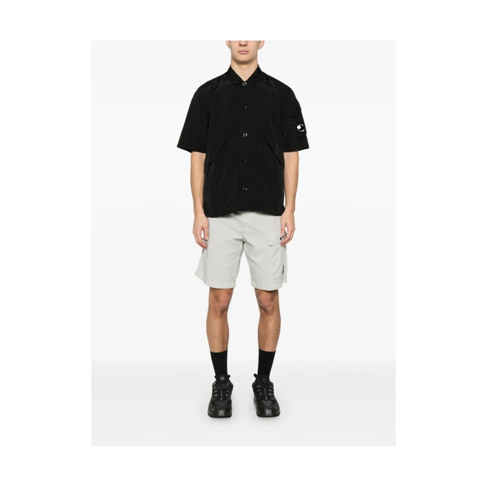 C.P. Company Zwarte Utility Shirt met Zakken Black Heren