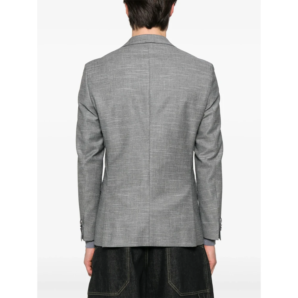 Hugo Boss Slim Fit Wollen Blazer Gray Heren