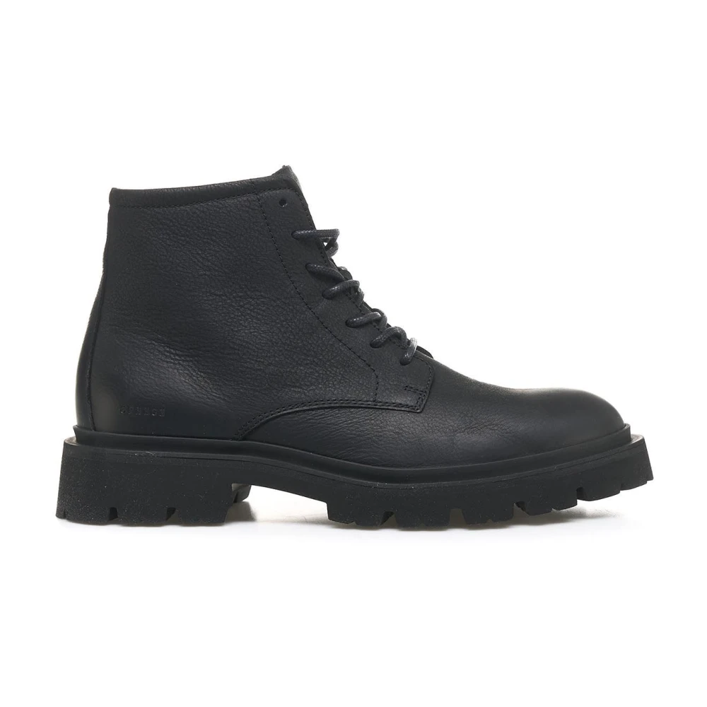 Copenhagen Shoes Svarta Läder Combat Snörstövlar Black, Herr