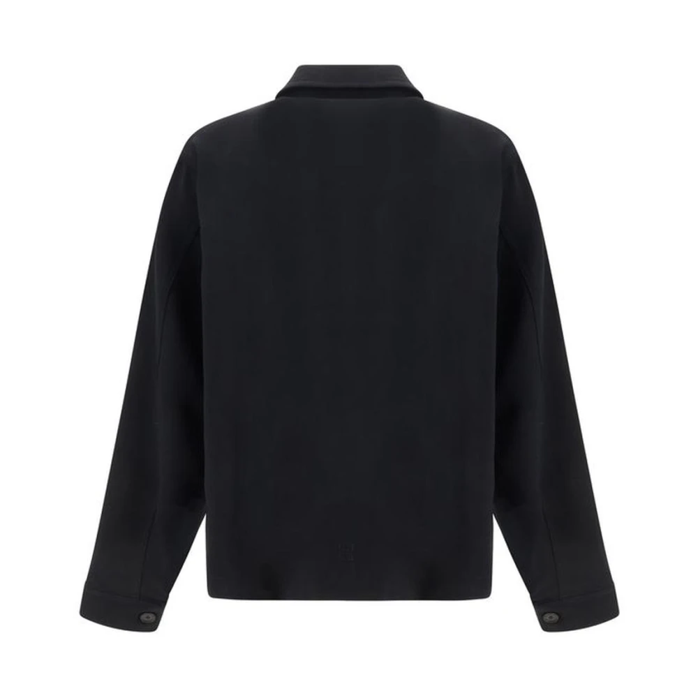 Givenchy Klassieke wollen overhemd met voorzakken Black Heren