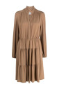 bruine-midi-jurk-met-dubbele-volant