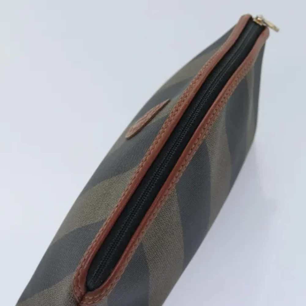 Fendi Vintage Pre-owned Coated canvas pouches Black Dames