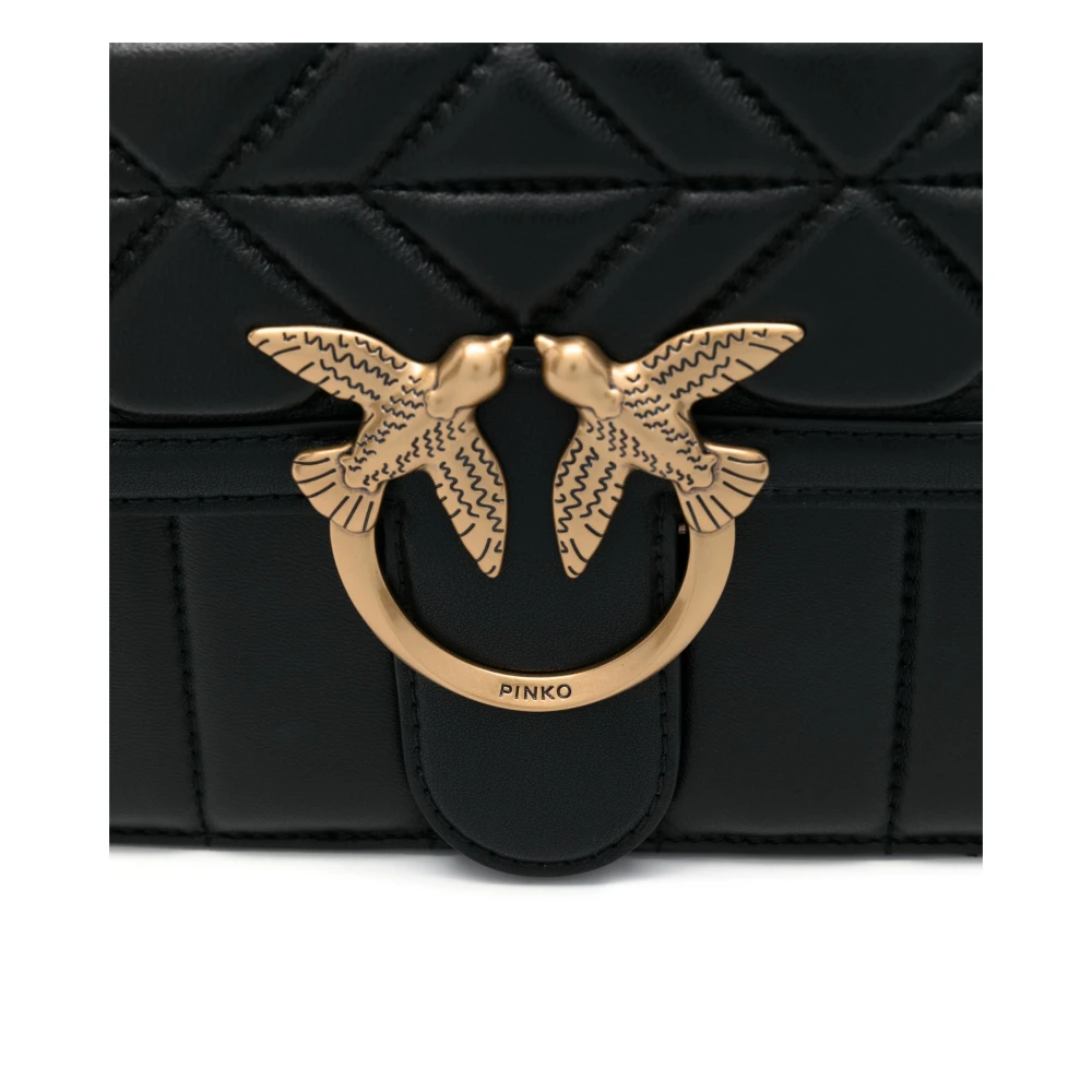 pinko Gewatteerde Schoudertas Black Dames