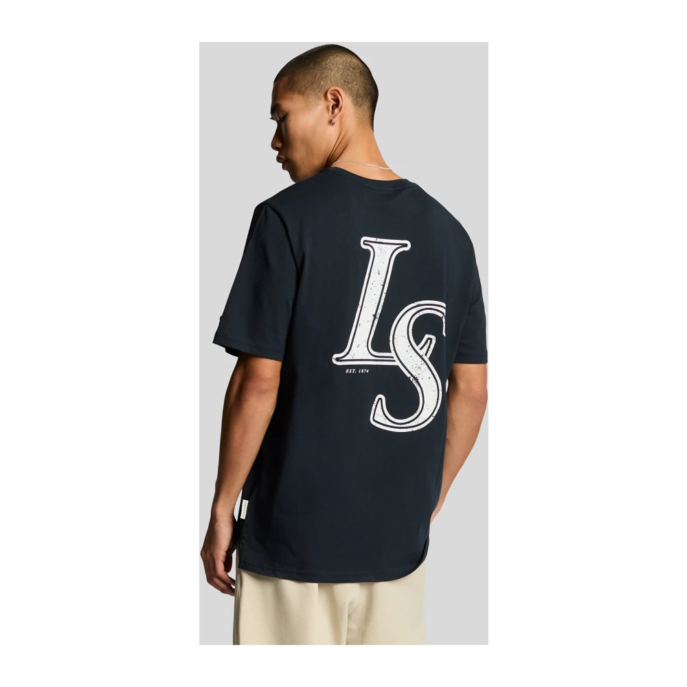 Lyle & Scott SS T-Shirts Emblem T-Shirt Blue Heren