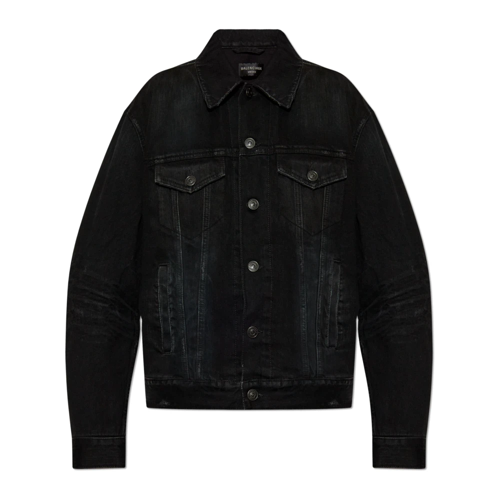 Balenciaga Spijkerjas met vintage-effect Black Dames