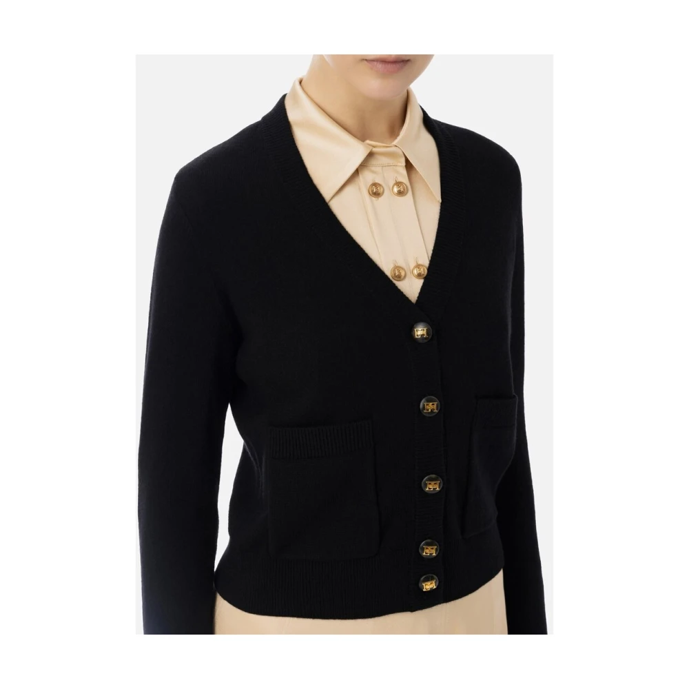 Elisabetta Franchi Stijlvolle Sweater Collectie Black Dames