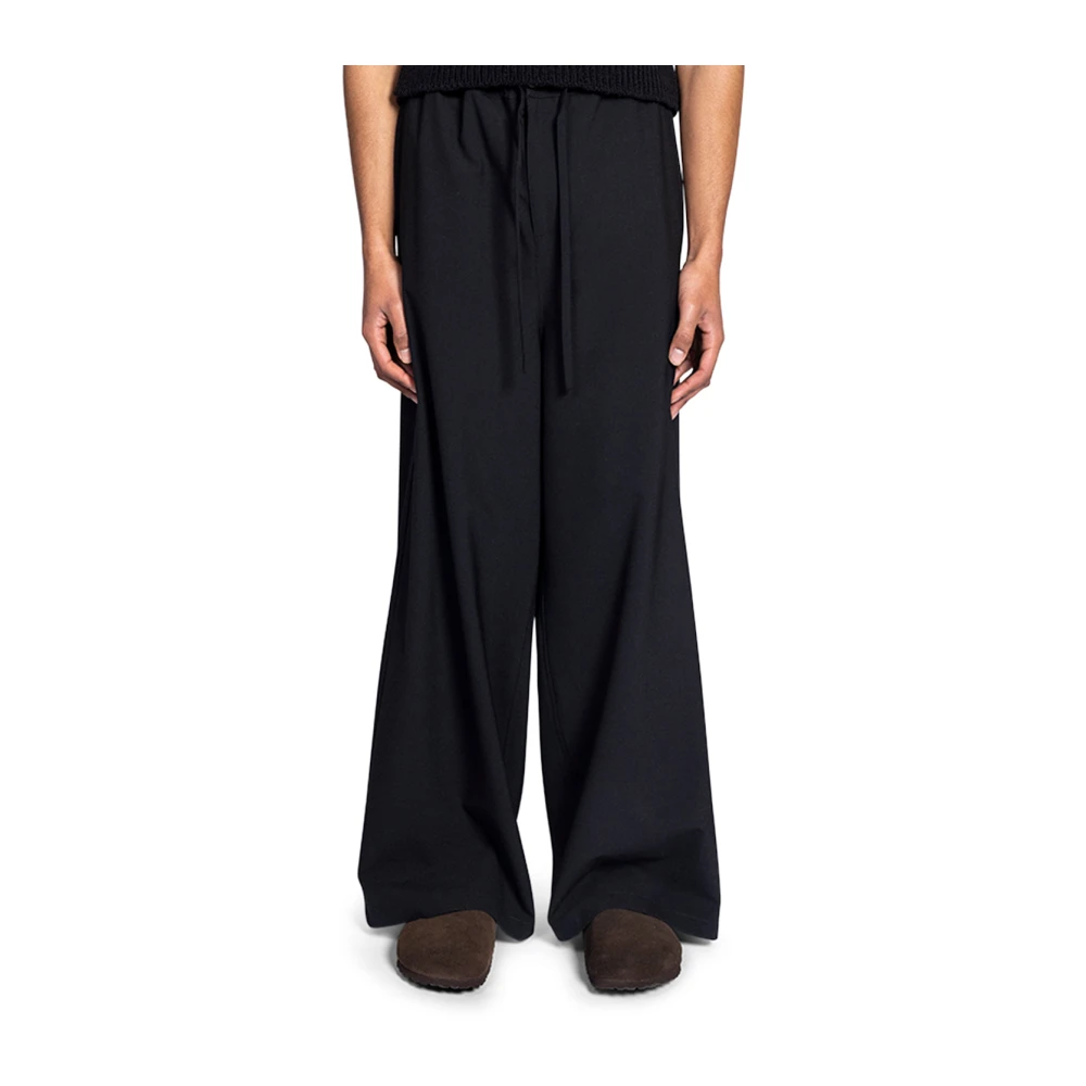 Marni Zwarte katoenen broek Black Heren