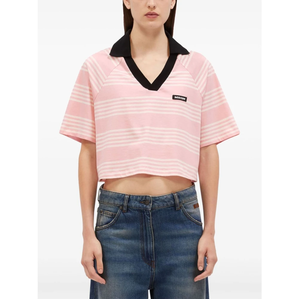 Msgm Roze T-shirt en Polo voor vrouwen Pink Dames