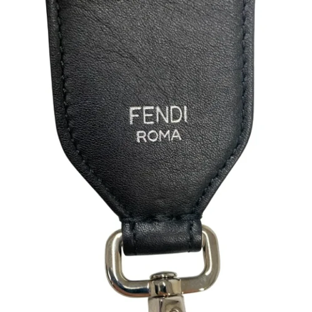 Fendi Vintage Pre-owned Leather home-office Black Dames