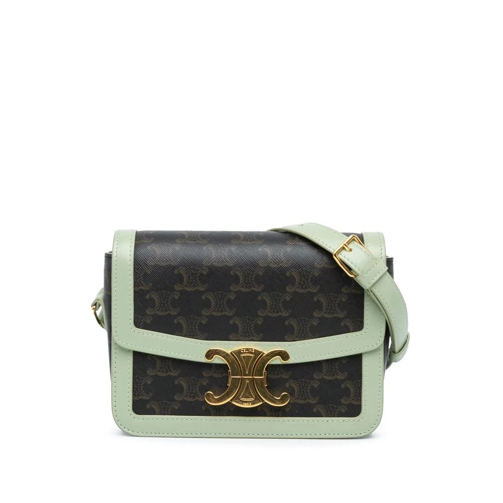 Celine Vintage Women's Brown Pre-Owned Celine Crossbody Bag Monogram