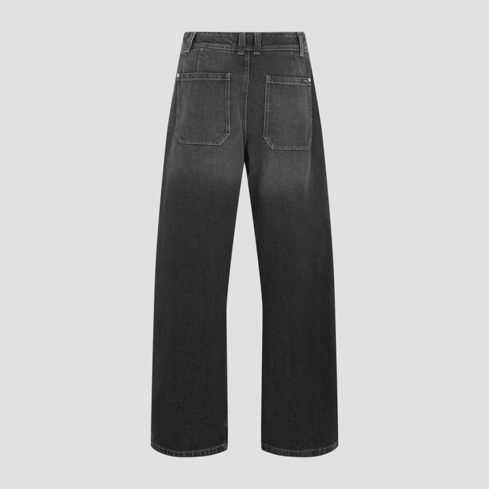 BRUNELLO CUCINELLI Zwarte Stone Jeans Black Dames