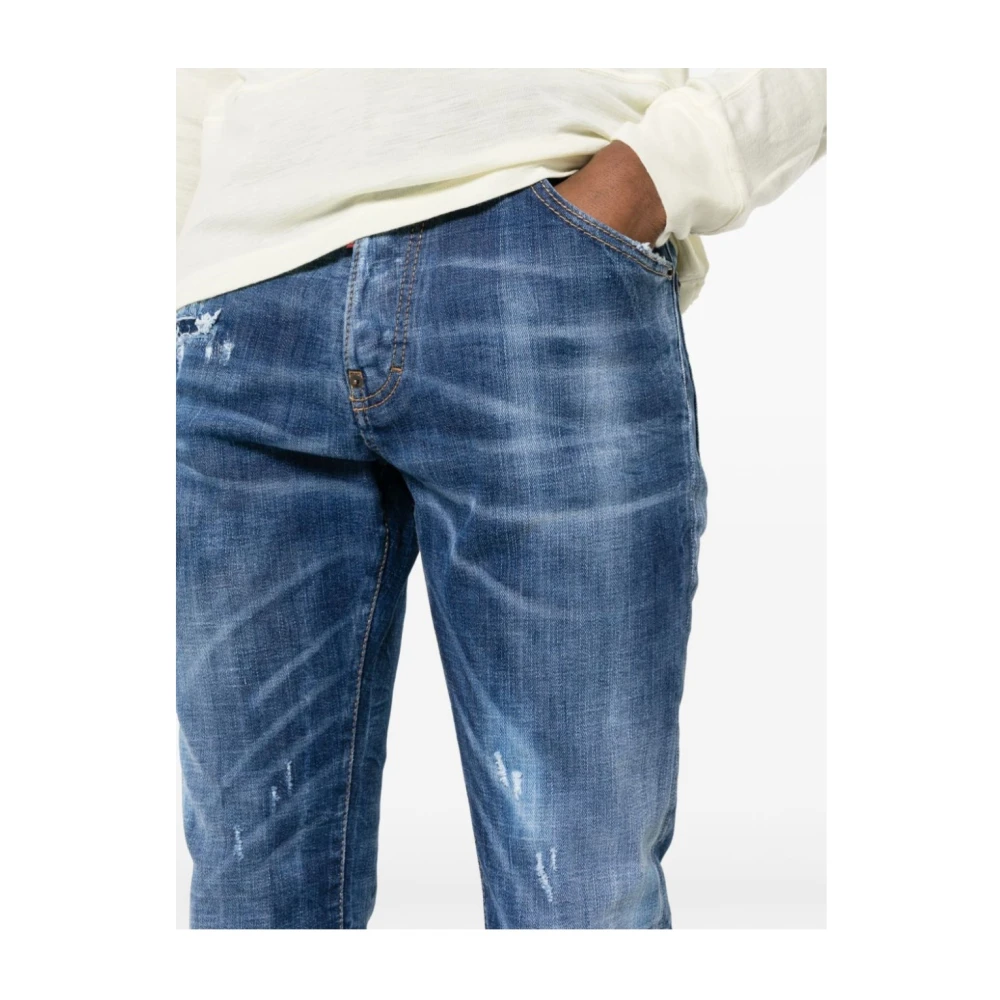 Dsquared2 Pantalon 5 Zakken Jeans Blue Heren