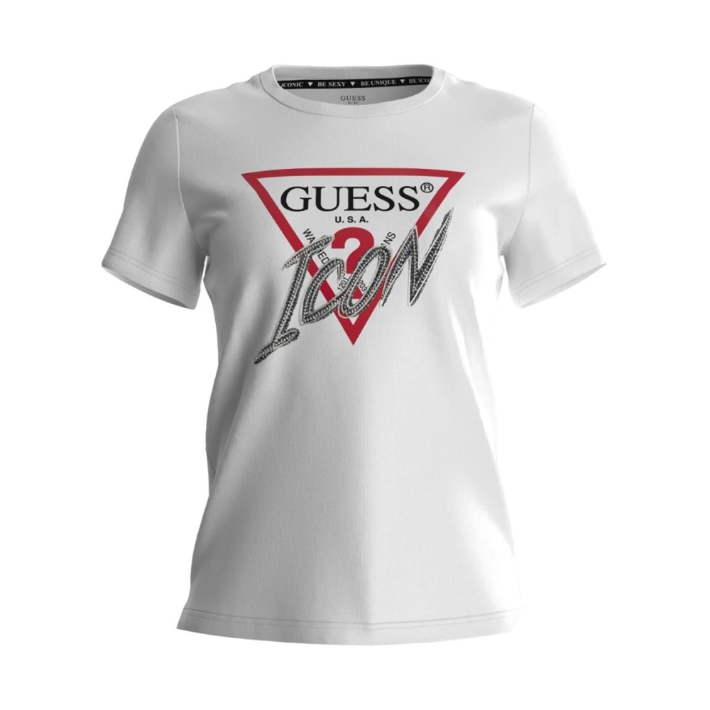 Guess - Tops > T-Shirts - White - Guess - Modalova