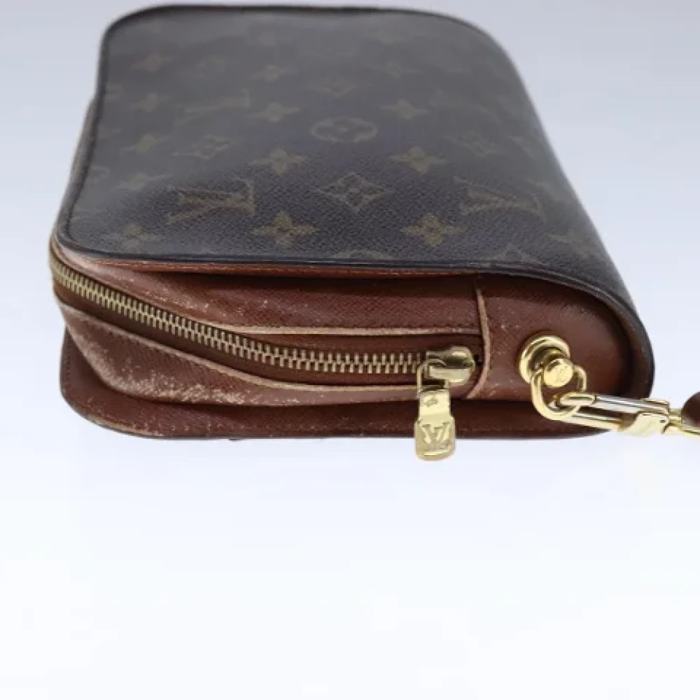 Louis Vuitton Vintage Pre-owned Canvas clutches Brown Dames