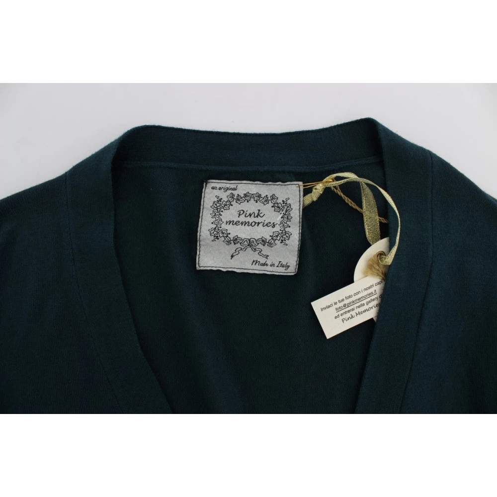 Pink Memories Groene Cardigan Sweater Green Dames