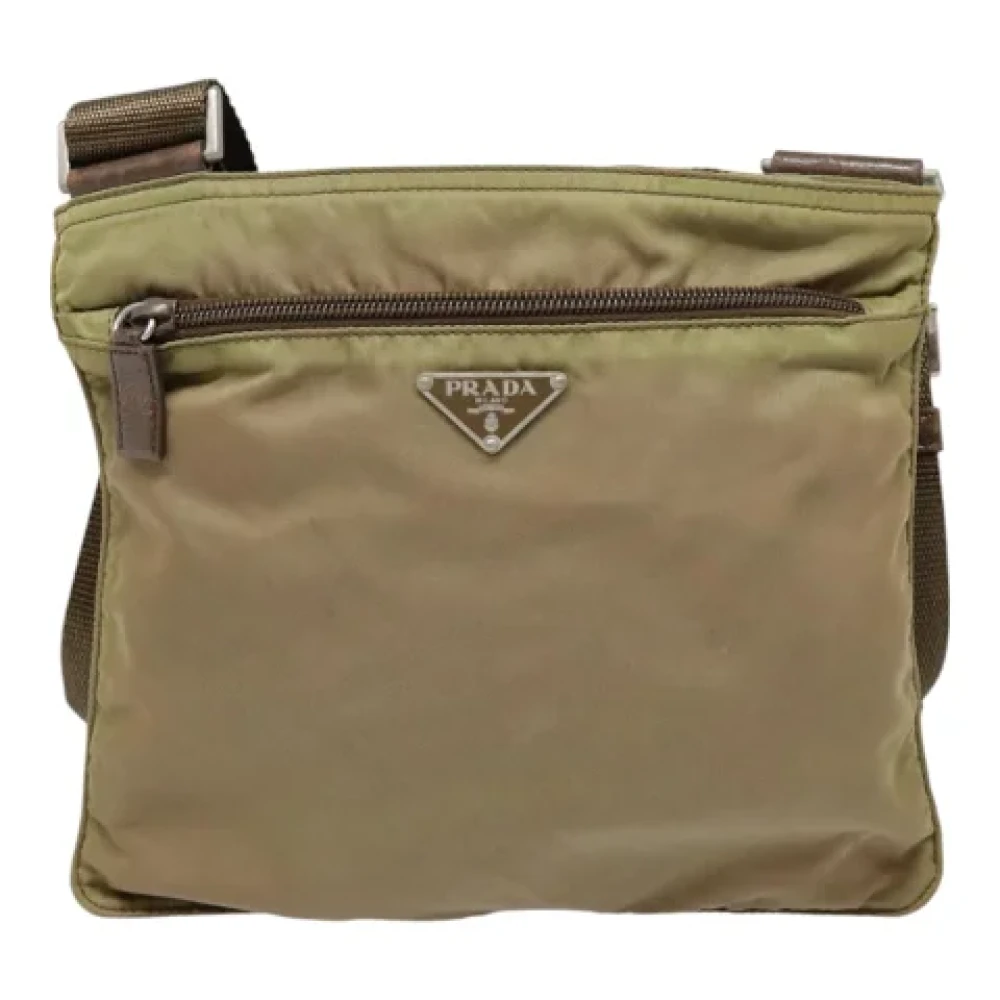 Prada Vintage Pre-owned Fabric prada-bags Brown Dames