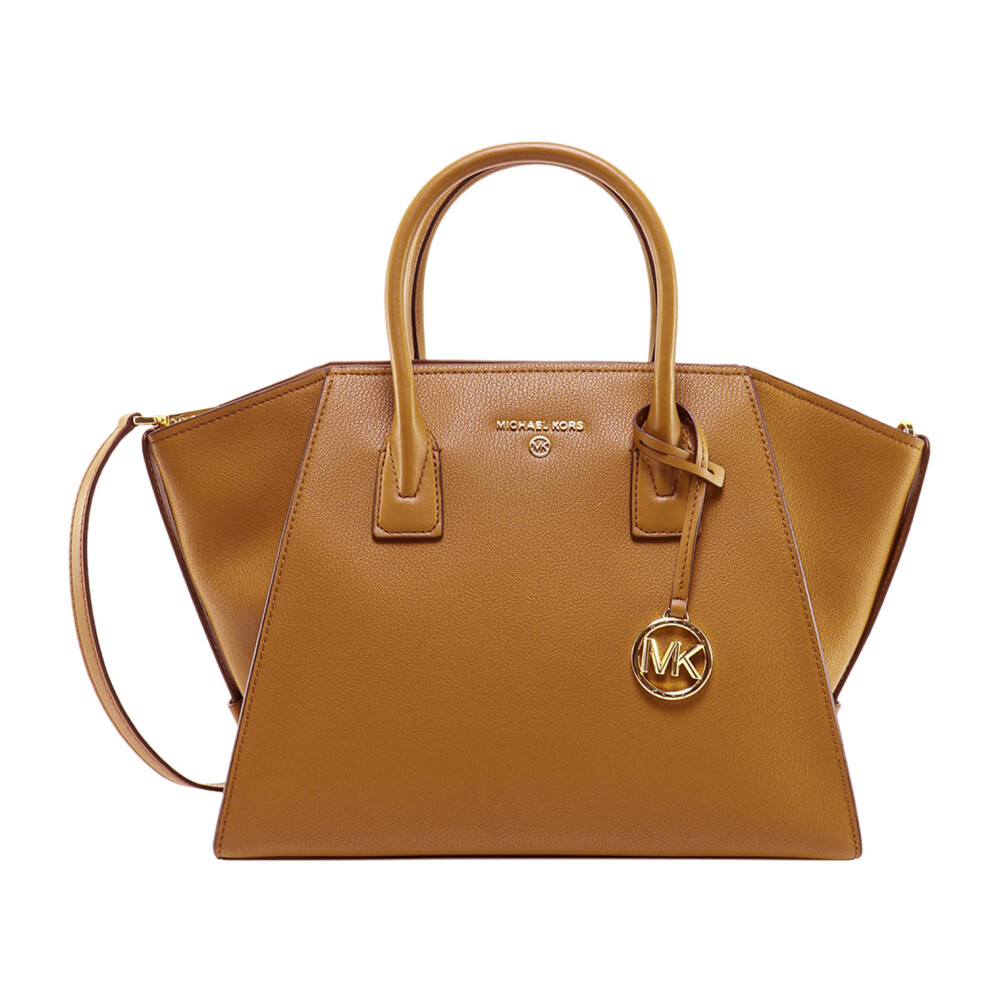 Bruine Leren Dames Handtas Michael Kors Schoudertassen Miinto.be