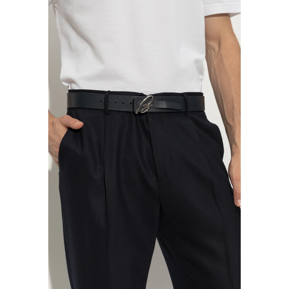 Brioni Dubbelzijdige riem Black Heren