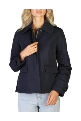 Klassisk Knapp Zipper Jacka