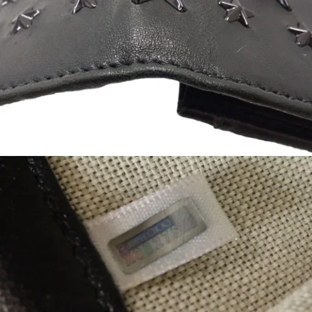 Jimmy Choo Pre-owned Leather wallets Black Dames