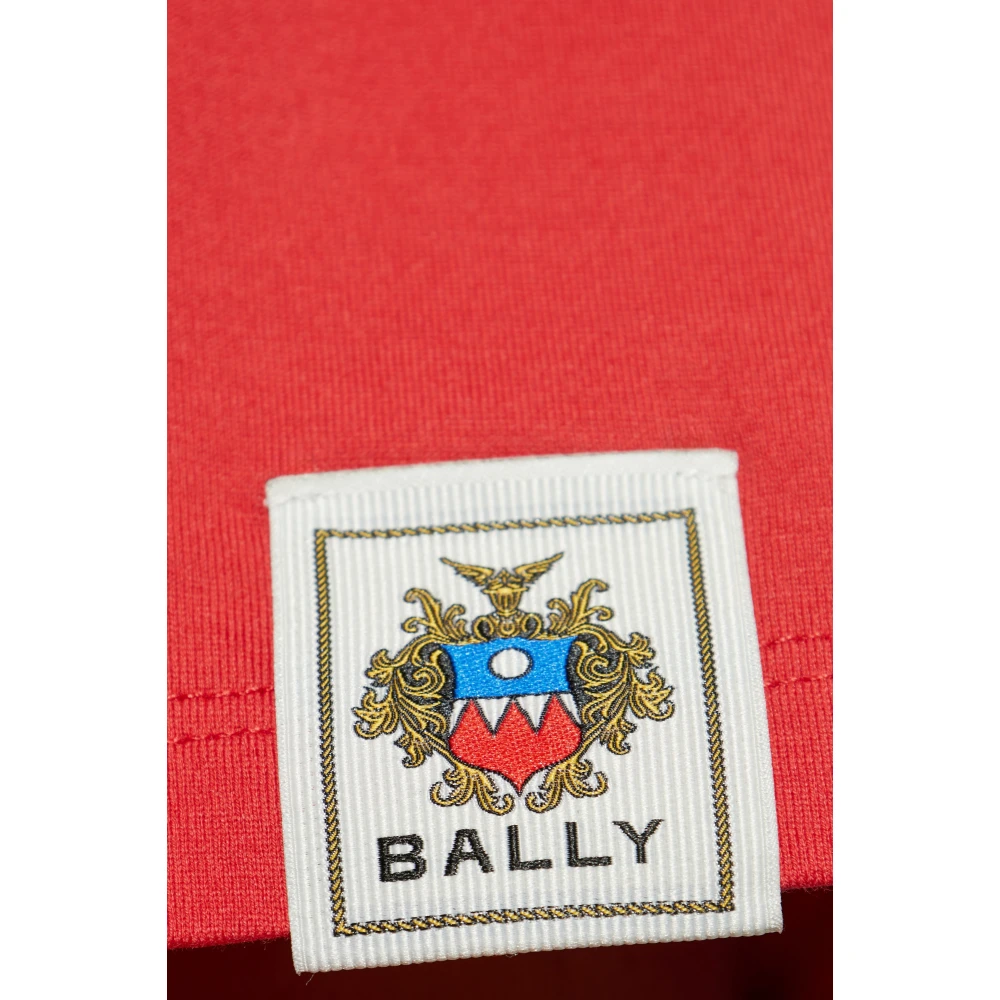 Bally Katoenen T-shirt Red Heren