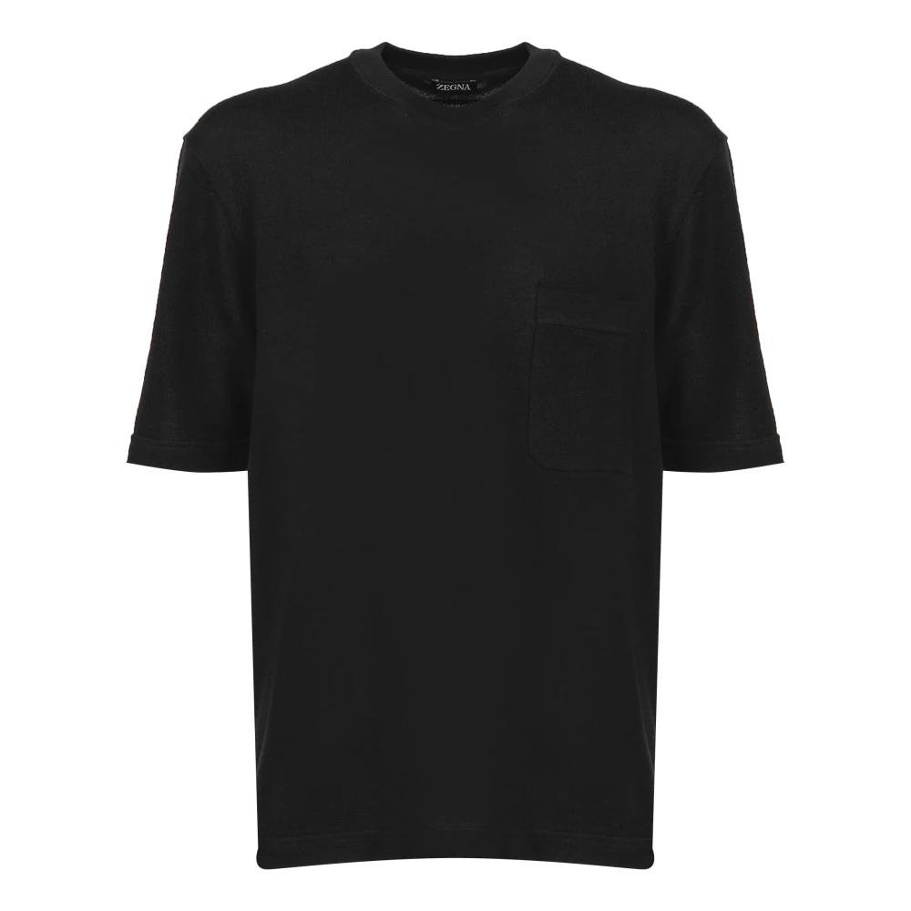 Ermenegildo Zegna T-Shirts Black, Herr