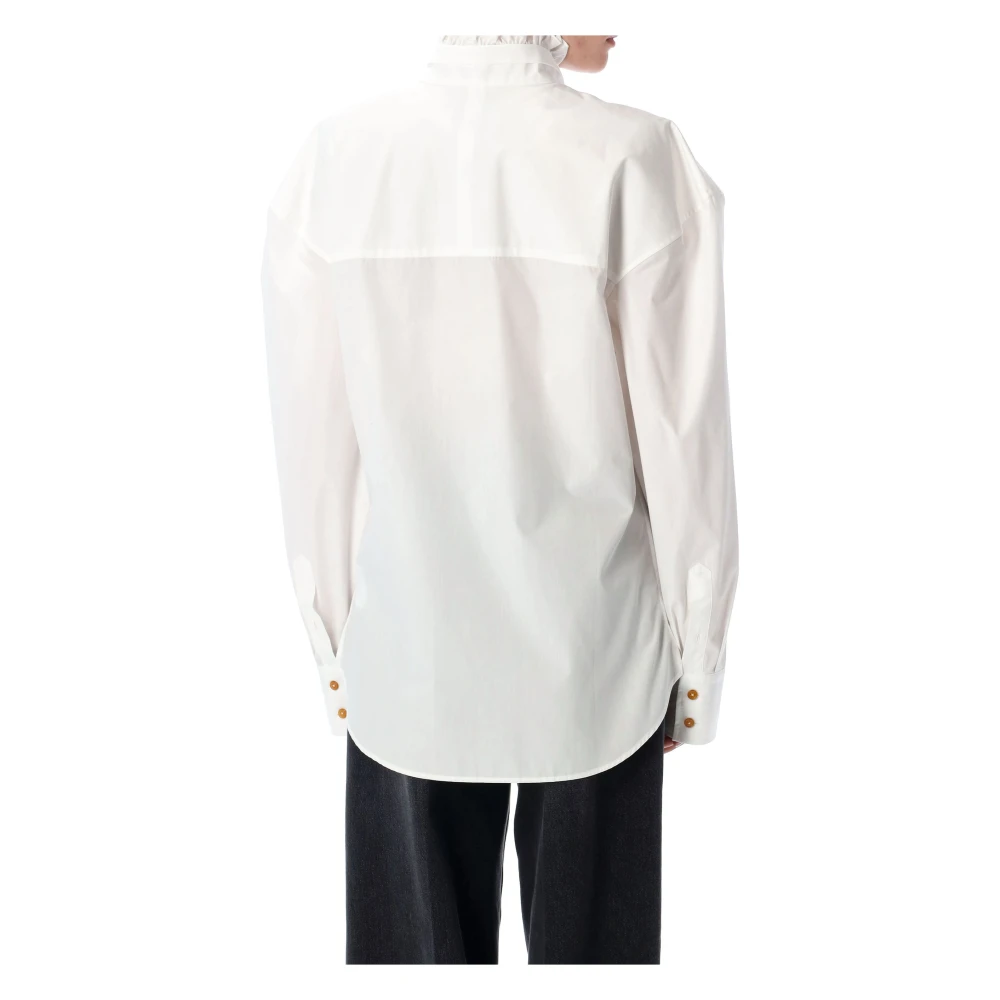 Vivienne Westwood Frilly Voetbalshirt White Dames