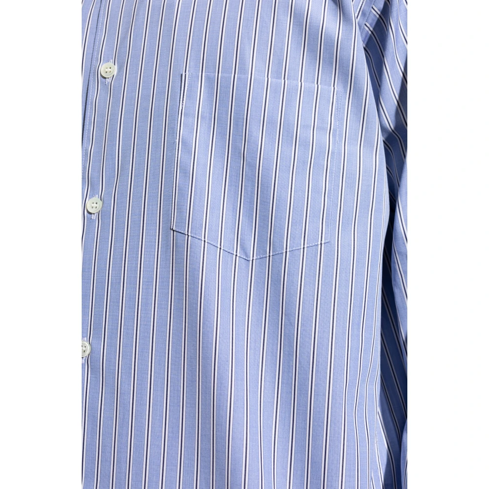 Comme des Garçons Shirt met gestreept patroon Blue Heren