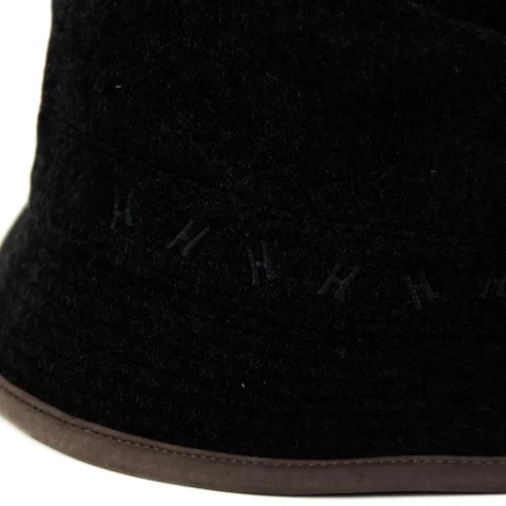 Hermès Vintage Pre-owned Fabric hats Black Dames