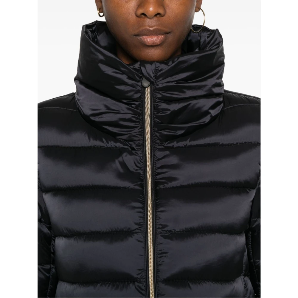 Save The Duck Nylon Puffer Jacket Black Dames
