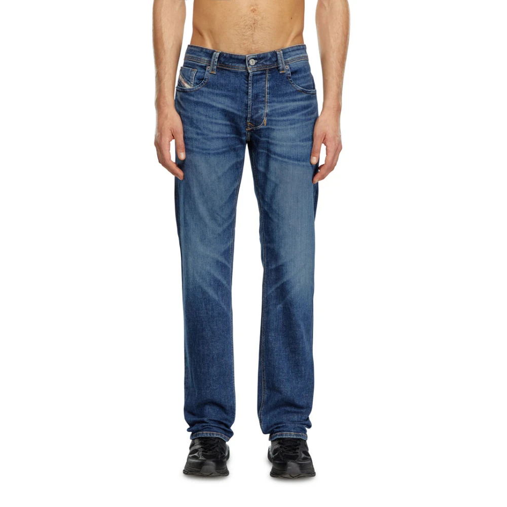 Diesel Donkerblauwe Straight Leg Jeans Blue Heren