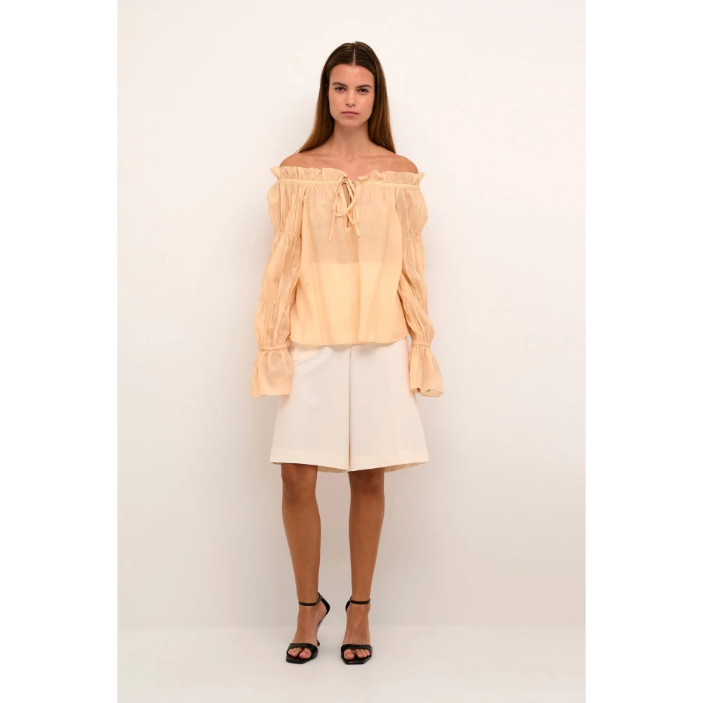 Karen by Simonsen Elegante Odinekb Blouse Beige Dames
