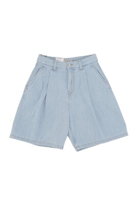 blue-stone-bleached-denim-shorts