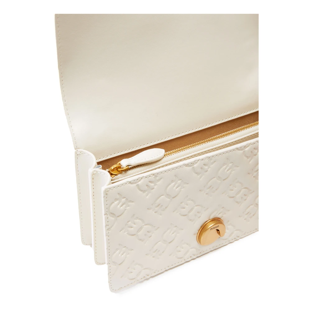 pinko Witte Love Birds Schoudertas White Dames